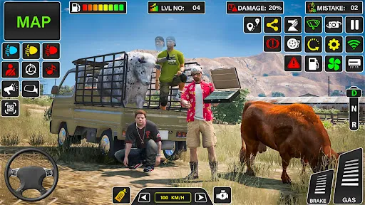 Скриншот 2 — Farm Animal Mini Truck Game