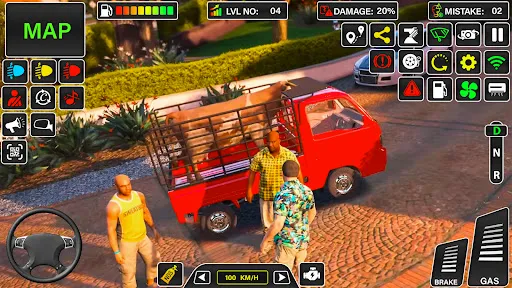Скриншот 4 — Farm Animal Mini Truck Game