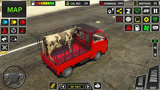 Скриншот 5 — Farm Animal Mini Truck Game