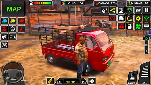 Скриншот 6 — Farm Animal Mini Truck Game