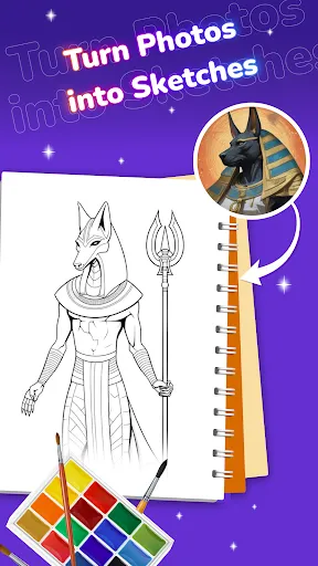 Скриншот 4 — Draw Anime: Paint & Sketch App