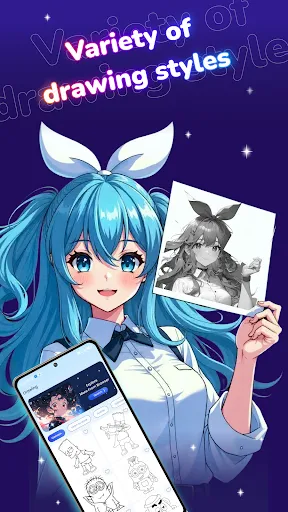 Скриншот 5 — Draw Anime: Paint & Sketch App
