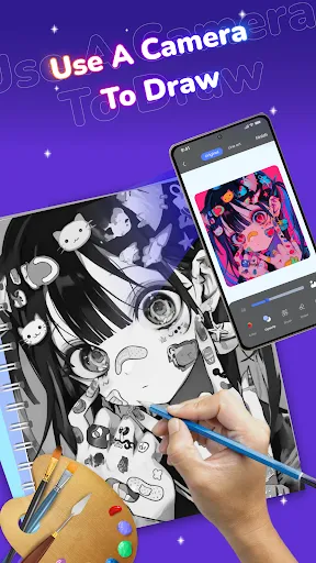 Скриншот 6 — Draw Anime: Paint & Sketch App