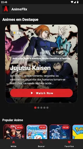Скриншот 1 — AnimeFlix - Watch Anime TV