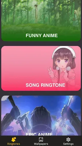 Скриншот 1 — Anime Ringtone - Notification