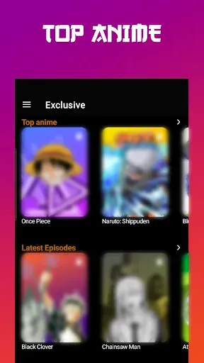 Скриншот 1 — Anime tv - Anime Watching App