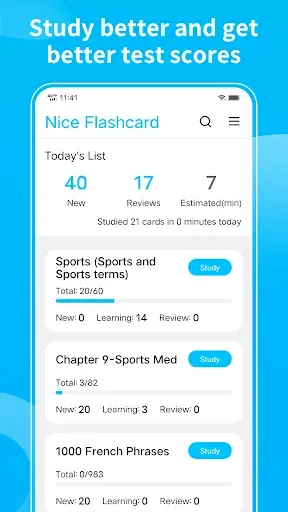 Скриншот 1 — Nice Flashcard