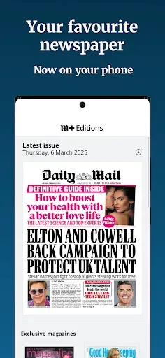 Скриншот 1 — Daily Mail Newspaper