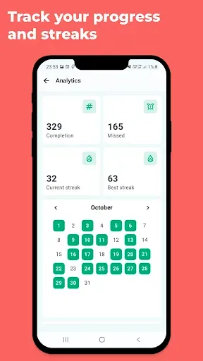 Скриншот 2 — Habit Tracker - Habit Tracking