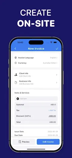 Скриншот 2 — Invoice Maker & Receipt Maker