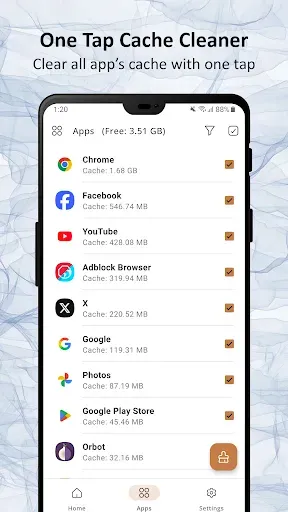 Скриншот 2 — Full Cleaner: clear cache