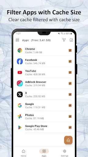 Скриншот 3 — Full Cleaner: clear cache