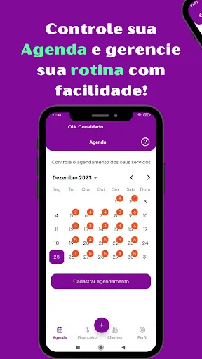 Скриншот 1 — Agenda da Beleza Profissionais