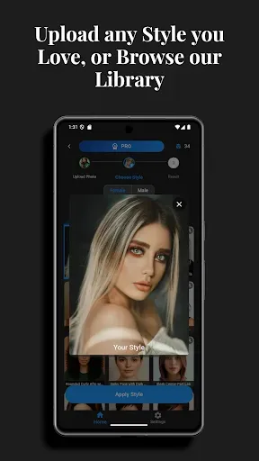 Скриншот 3 — HairLook: AI Hairstyle Try On