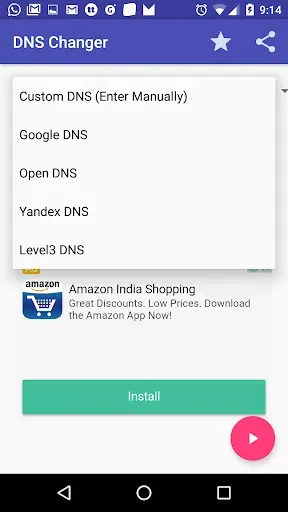 Скриншот 3 — DNS Changer No Root 4g 5g wifi
