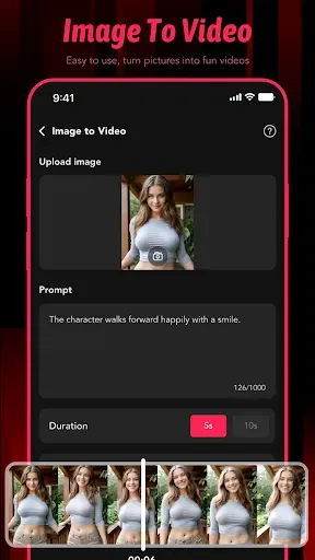 Скриншот 1 — Vimo AI: Photo to Video
