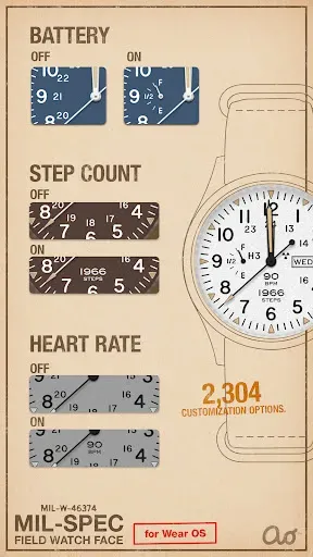 Скриншот 5 — Military Spec Field Watch Face
