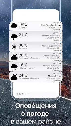 Скриншот 8 — Погода Live° - Прогноз погоды