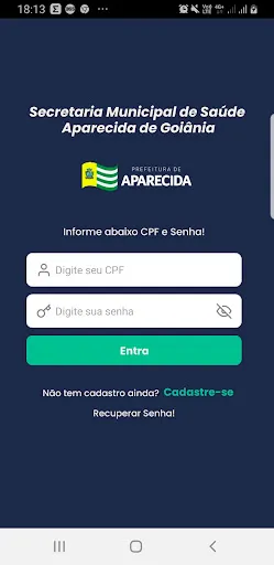 Скриншот 1 — Aparecida Saúde - Paciente