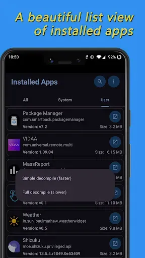 Скриншот 1 — APK Explorer