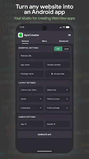 Скриншот 1 — ApkCreator Studio