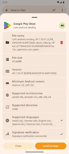 Скриншот 4 — APKMirror Installer (Official)