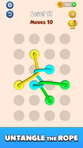 Скриншот 1 — Color Tangled Rope 3D