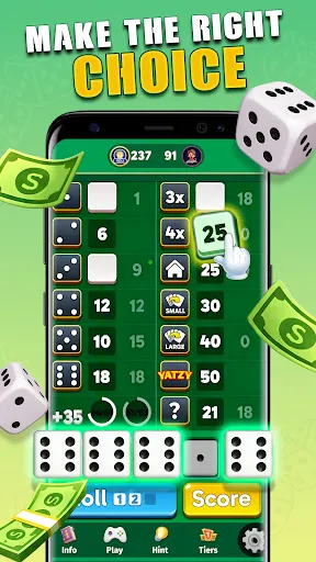 Скриншот 3 — Yatzy Roll: Classic Dice Game