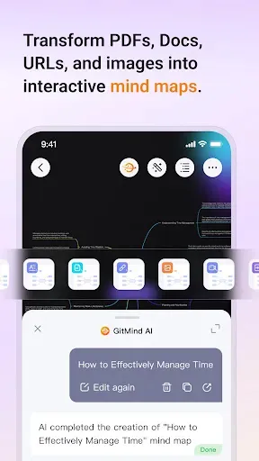 Скриншот 1 — GitMind: AI Mind Mapping App