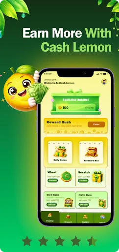 Скриншот 1 — Cash Lemon - Play Games & Task