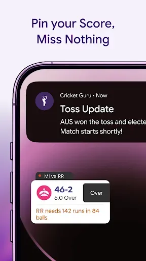 Скриншот 5 — Cricket Guru - Fast Live Score