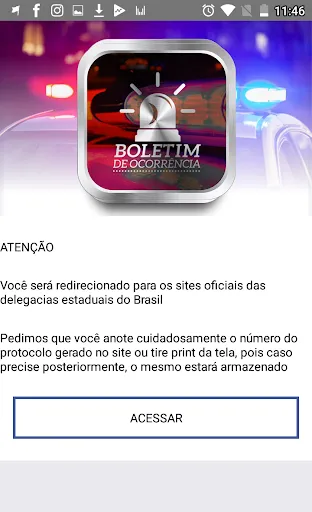 Скриншот 2 — BO: Guia Boletim de ocorrencia