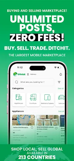 Скриншот 1 — DitchIt - Buy and Sell Locally