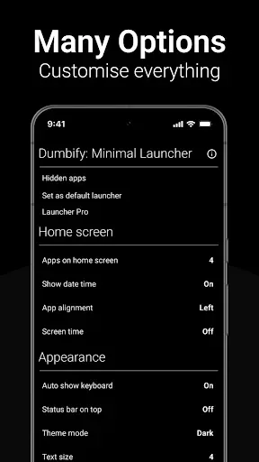 Скриншот 3 — Dumbify: Minimal Launcher