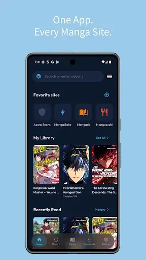 Скриншот 1 — EZ Manga - Web Browser