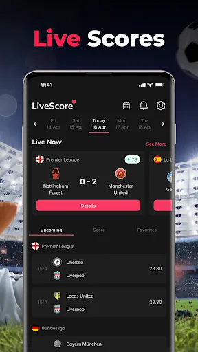 Скриншот 1 — Live TV : Live Scores App