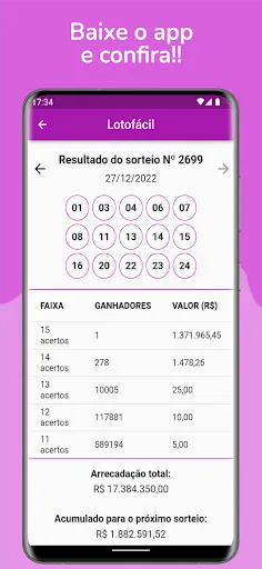 Скриншот 6 — Resultados da Loteria