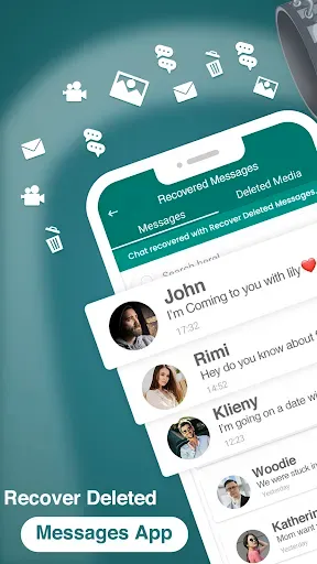 Скриншот 1 — Recover Deleted Messages App