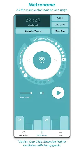 Скриншот 1 — RhythmBot: Rhythmic Trainer