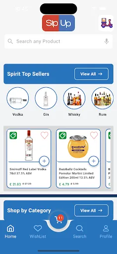 Скриншот 3 — SipUp - 24/7 Alcohol Delivery