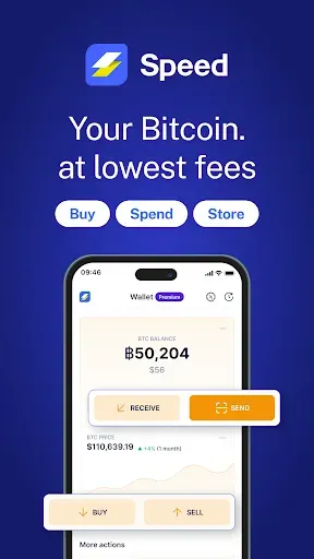 Скриншот 1 — Speed Wallet - Buy Bitcoin