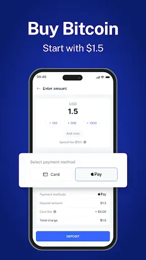 Скриншот 5 — Speed Wallet - Buy Bitcoin