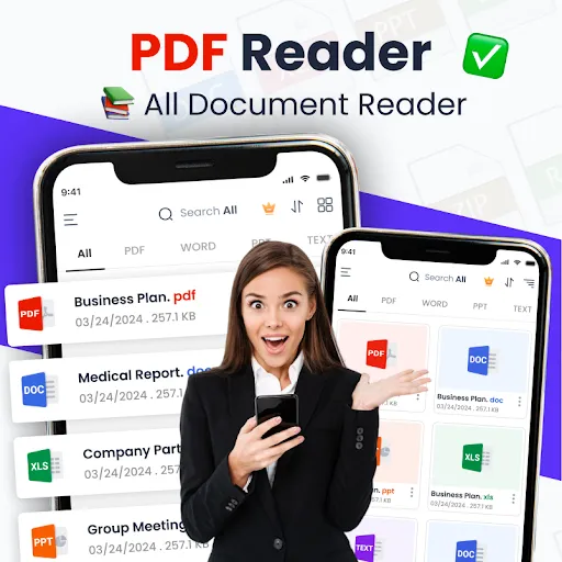 Скриншот 1 — приложениедля чтения PDFфайлов