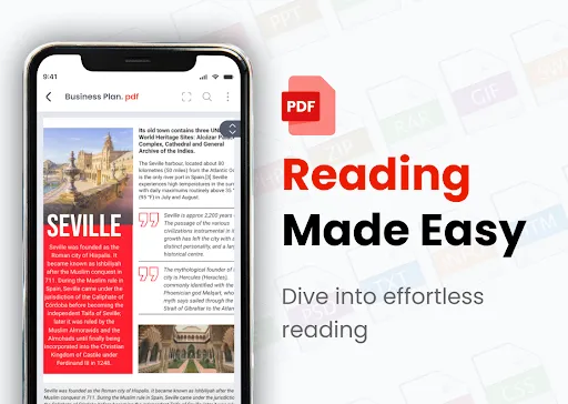 Скриншот 2 — приложениедля чтения PDFфайлов