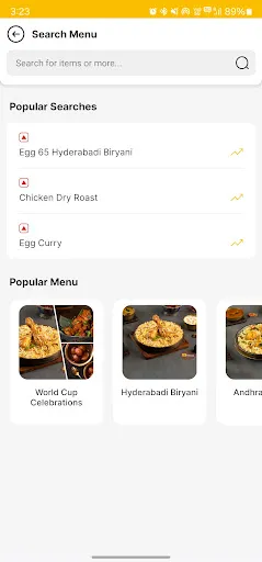 Скриншот 3 — Bikkgane Biryani