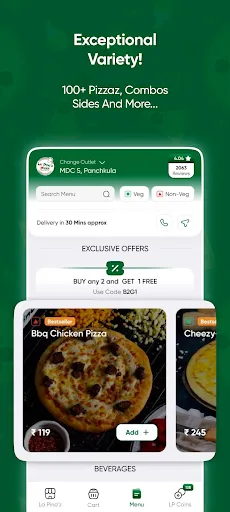 Скриншот 2 — La Pino'z - Order Pizza Online