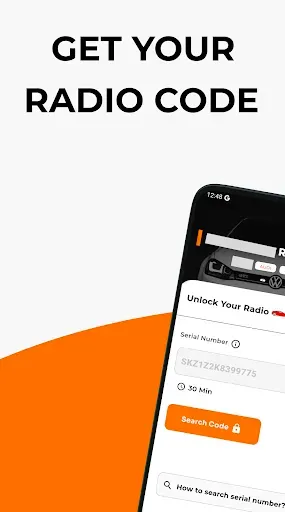 Скриншот 1 — Radio Code For VW Car