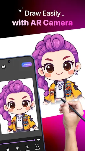 Скриншот 1 — AR Art Draw: Trace & Paint