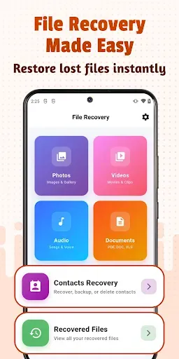 Скриншот 1 — File Recovery - Recover media