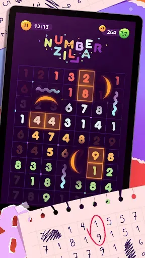Скриншот 7 — Numberzilla: Головоломки цифры